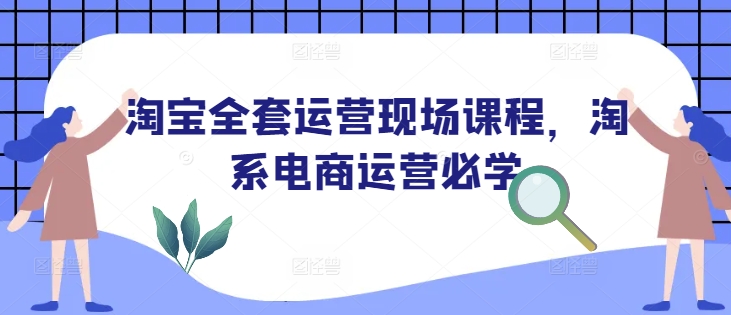 淘宝全套运营现场课程，淘系电商运营必学-kk网创