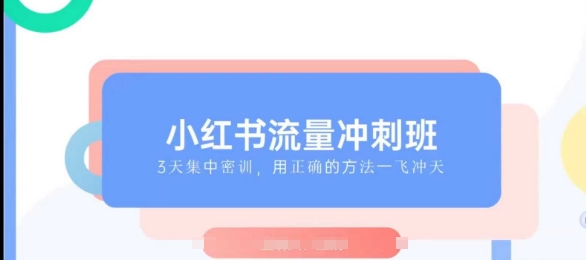 小红书流量冲刺班2025，最懂小红书的女人，快速教你2025年入局小红书-kk网创