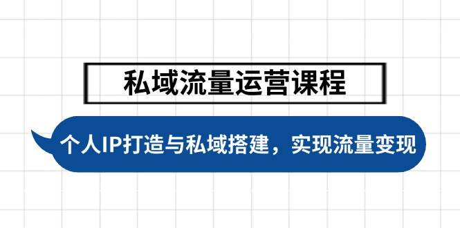 图片[1]-私域流量运营课程，个人IP打造与私域搭建，助力学员实现流量变现-kk网创