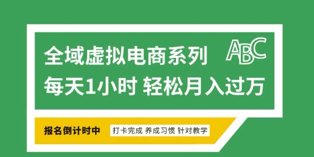 全域虚拟电商变现系列，通过平台出售虚拟电商产品从而获利-kk网创