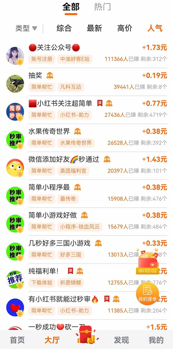 零撸小项目免费分享 点赞助力 无任何门槛 手机随时可做  单日收益200＋-kk网创