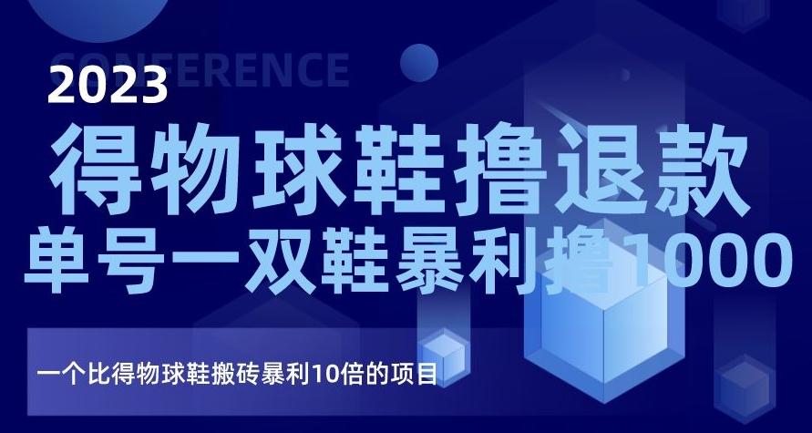 2023得物球鞋撸退款，单号一双鞋暴利撸1000，一个比得物球鞋搬砖暴利10倍的项目【揭秘】-kk网创