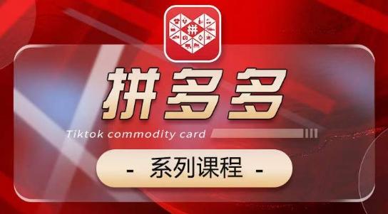 2024拼多多系列课，【基础】【运营】【活动】【推广】【玩法】5大模块-kk网创