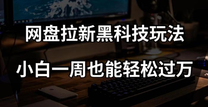 网盘拉新黑科技玩法，小白一周也能轻松过万【全套视频教程+黑科技】【揭秘】-kk网创