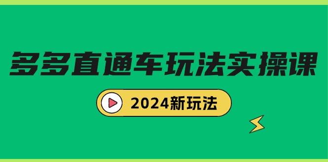 (9412期)多多直通车玩法实战课，2024新玩法(7节课)-kk网创