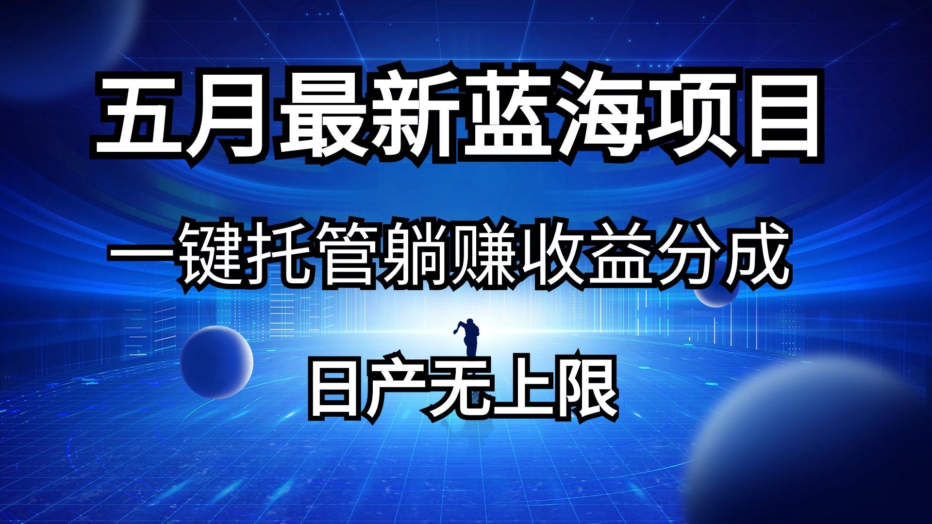 五月刚出最新蓝海项目一键托管 躺赚收益分成 日产无上限-kk网创