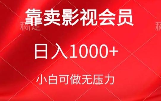 靠卖影视会员，日入1000+，落地保姆级教程，新手可学【揭秘】-kk网创