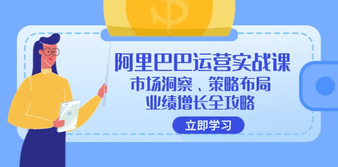 阿里巴巴运营实战课：市场洞察、策略布局、业绩增长全攻略-kk网创