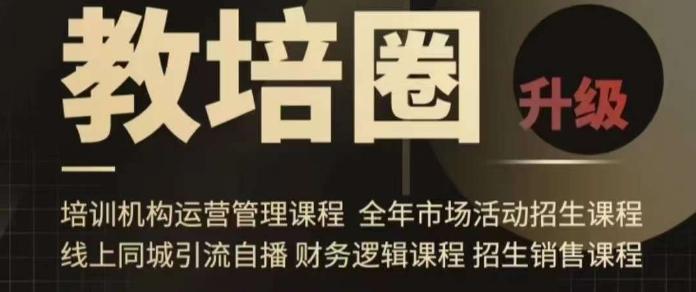 旺仔爸爸教培圈课程(运营／管理／招生／引流全套课程)，同城引流自播方案-kk网创