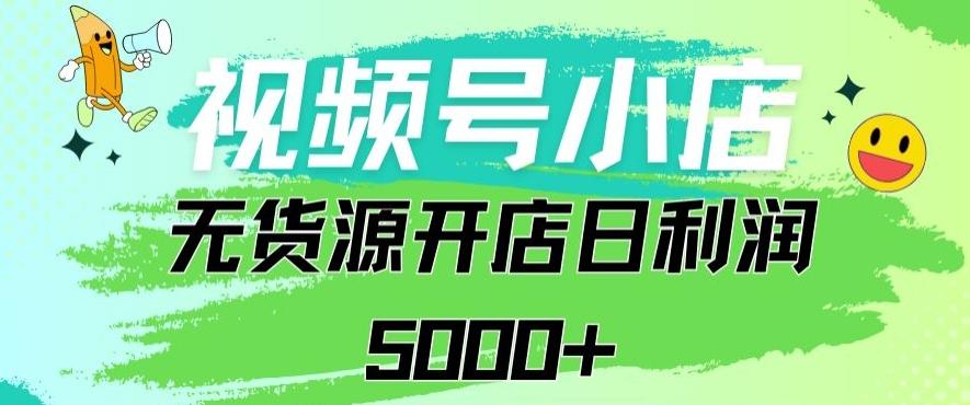 视频号无货源小店从0到1日订单量千单以上纯利润稳稳5000+【揭秘】-kk网创