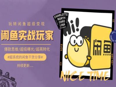 手把手教你0到1系统玩转闲鱼变现，爆款思维/超级曝光/超高转化-kk网创