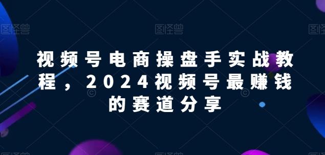 视频号电商实战教程，2024视频号最赚钱的赛道分享-kk网创