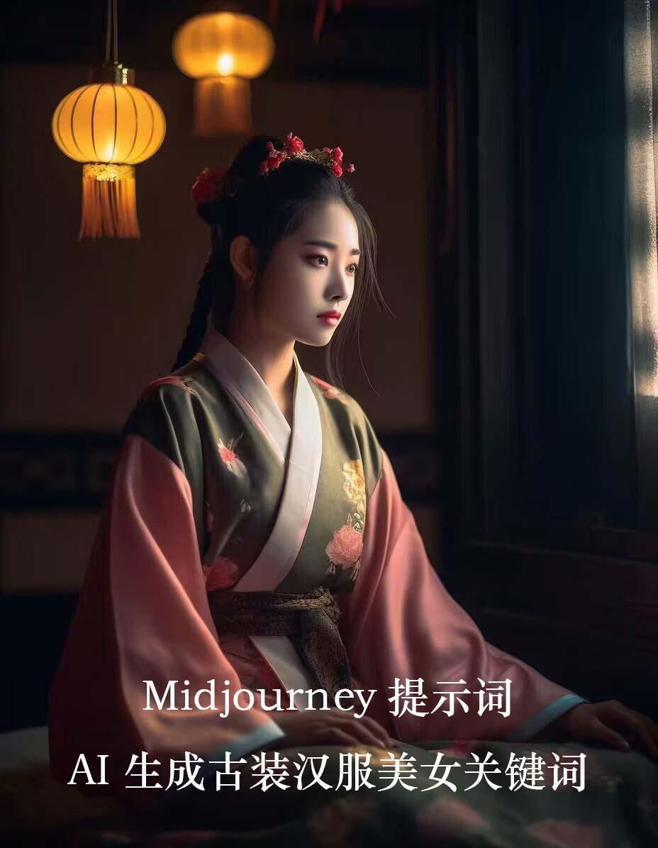 Midjourney关键词-AI生成中国风古装汉服美女人像提示关键词-kk网创