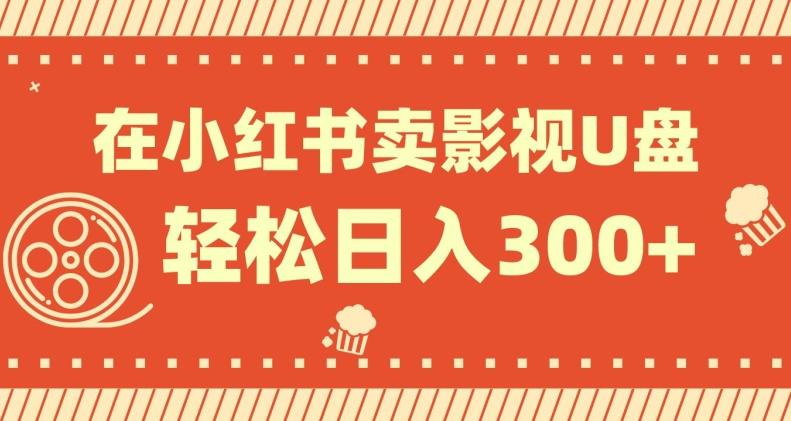 在小红书上卖影视U盘，轻松日入300+，操作简单，小白可轻松上手-kk网创