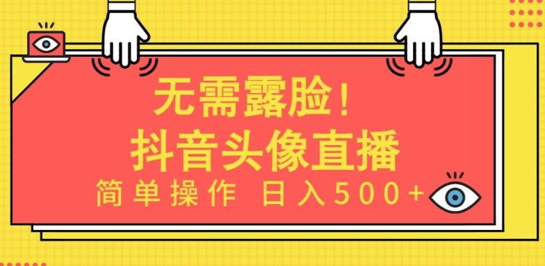 无需露脸，Ai头像直播项目，简单操作日入500+【揭秘】-kk网创