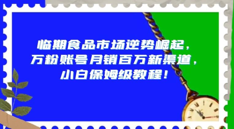 临期食品市场逆势崛起，万粉账号月销百万新渠道，小白保姆级教程【揭秘】-kk网创