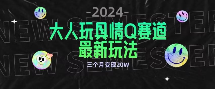 全新大人玩具情Q赛道合规新玩法，公转私域不封号流量多渠道变现，三个月变现20W【揭秘】-kk网创