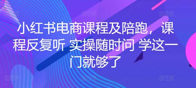 小红书电商课程及陪跑，课程反复听 实操随时问 学这一门就够了-kk网创
