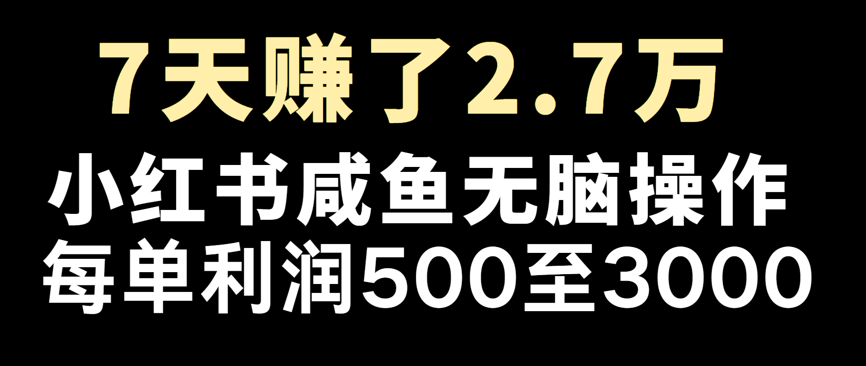 冷门暴利，超级简单的项目0成本玩法，每单在500至4000的利润-kk网创