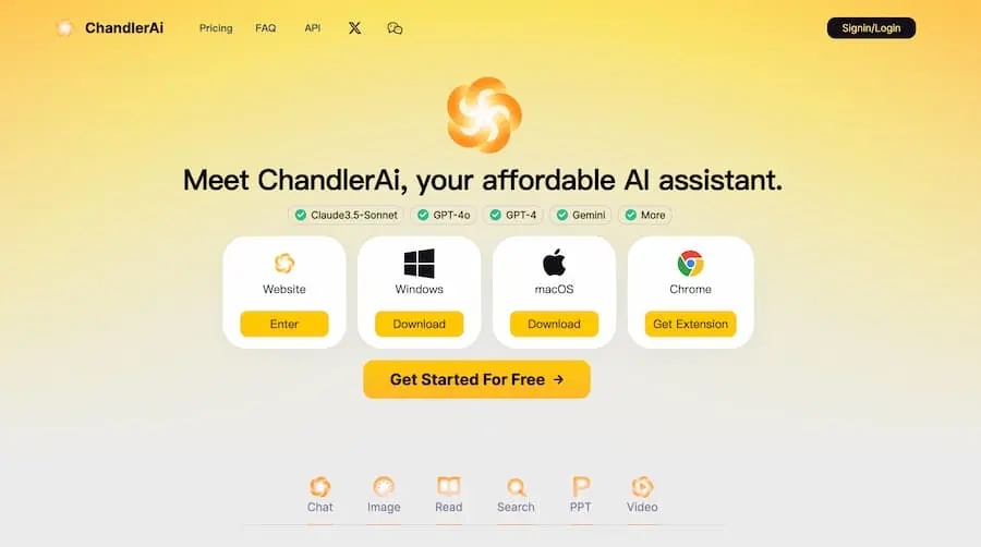 ChandlerAi｜综合性人工智能助手平台 提供多种AI服务-kk网创