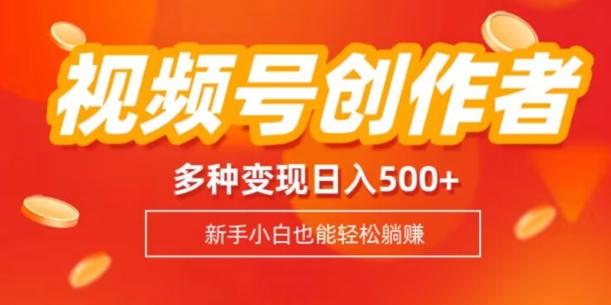视频号创作者计划，多种变现方式，日入500+【内附1080g视频素材】-kk网创