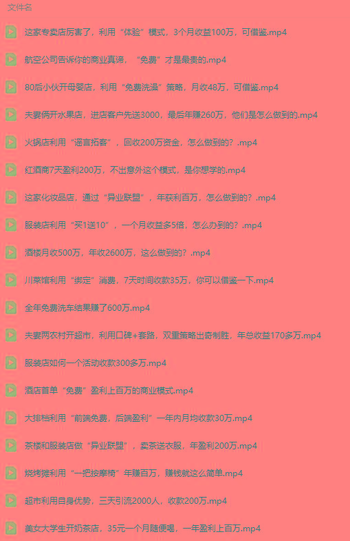 图片[5]-(9607期)真实有效391套商业模式，年入几十到几百万案例解析(电子书+视频+图文)-kk网创