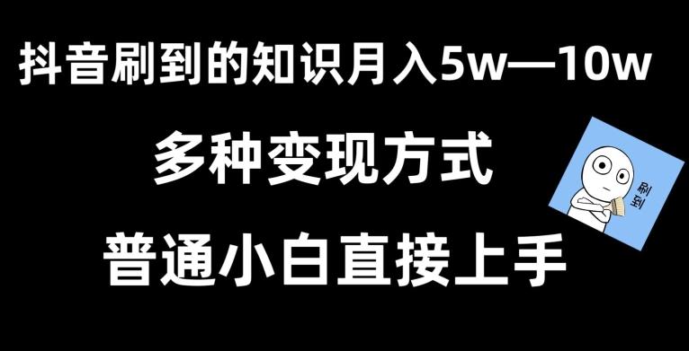 抖音刷到的知识，每天只需2小时，日入2000+，暴力变现，普通小白直接上手【揭秘】-kk网创