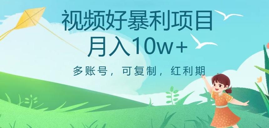 视频号暴利项目，多账号，可复制，红利期，月入10w+【揭秘】-kk网创