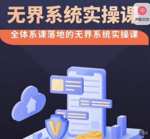 老衲·无界系统实操课，全体系落地无界改版后选择、出价、高投产做付费引流-kk网创