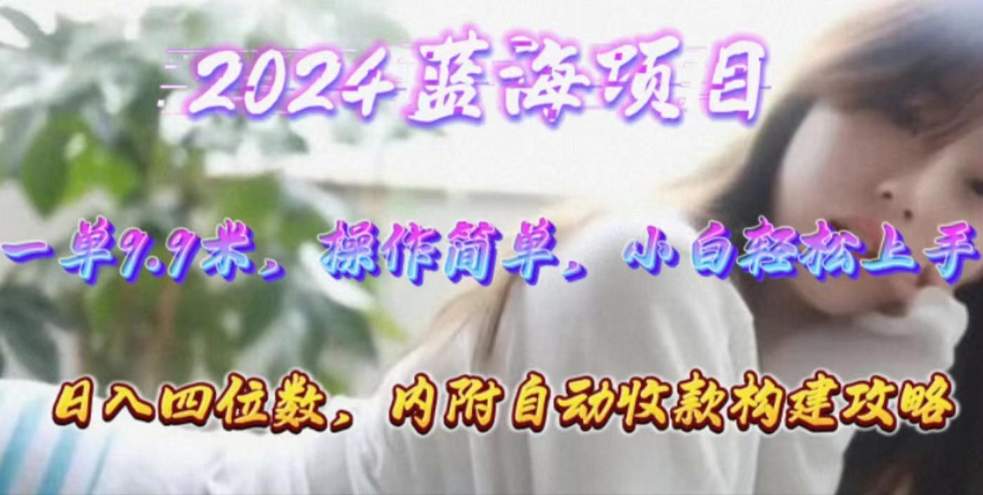 年轻群体的蓝海市场，1单9.9元，操作简单，小白轻松上手，日入四位数-kk网创