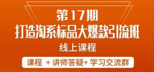 南掌柜-第17期打造淘系标品大爆款，5天线上课-kk网创