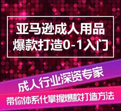 亚马逊成人用品爆款打造0-1入门，系统化讲解亚马逊成人用品爆款打造的流程-kk网创