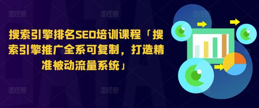 搜索引擎排名SEO培训课程「搜索引擎推广全系可复制，打造精准被动流量系统」-kk网创