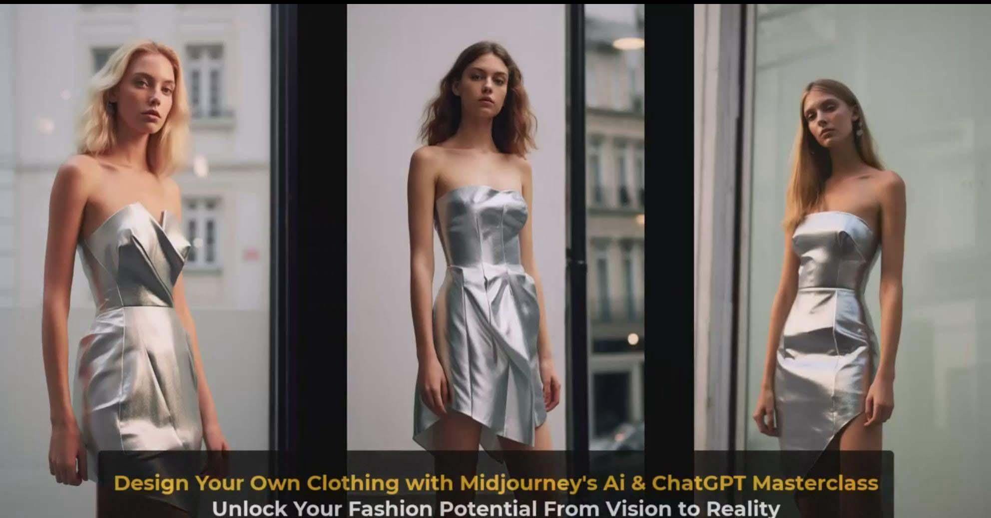 图片[8]-利用 Midjourneys Ai 人工智能设计自己的服装AI大师班-10节课-中英字幕-kk网创
