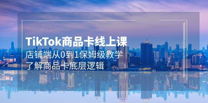 (9843期)Tk商品卡线上课，店铺端从0到1保姆级教学，了解商品卡底层逻辑(20节)-kk网创