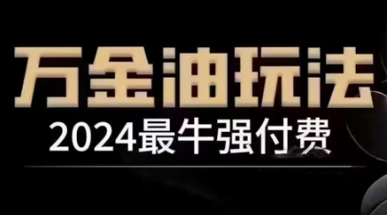 2024最牛强付费，万金油强付费玩法，干货满满，全程实操起飞(更新12月)-kk网创