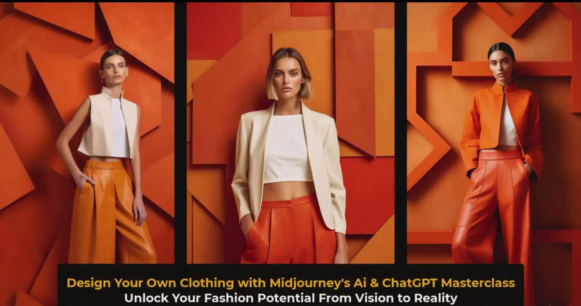 图片[3]-利用 Midjourneys Ai 人工智能设计自己的服装AI大师班-10节课-中英字幕-kk网创