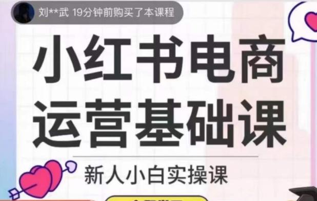 小红书电商运营基础课，新人小白实操课-kk网创