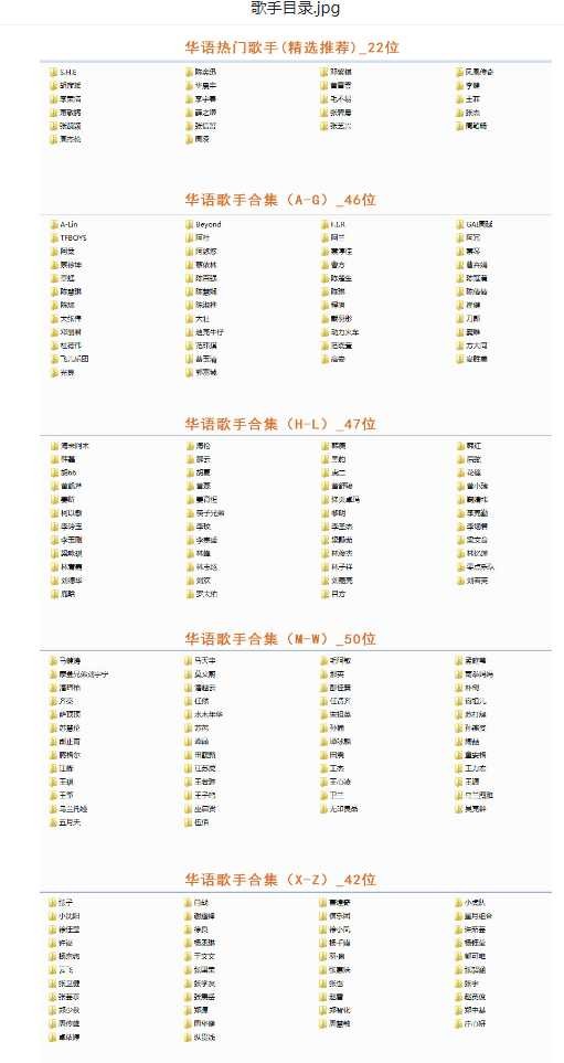 【音乐】歌手合集（100多位歌手合集）-kk网创