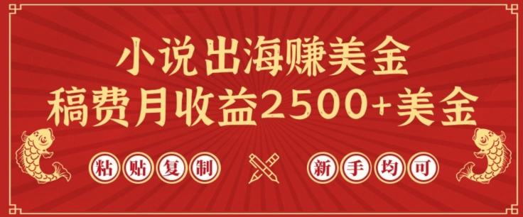 小说出海赚美金，稿费月收益2500+美金，仅需chatgpt粘贴复制，新手也能玩转【揭秘】-kk网创