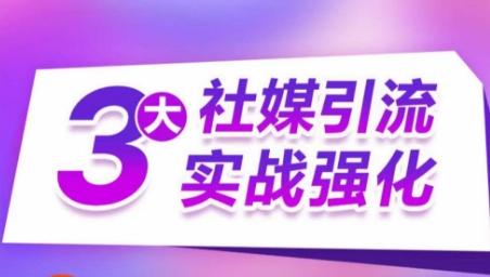 3大社媒引流实战强化，多渠道站外引流，高效精准获客，订单销售额翻倍增长-kk网创