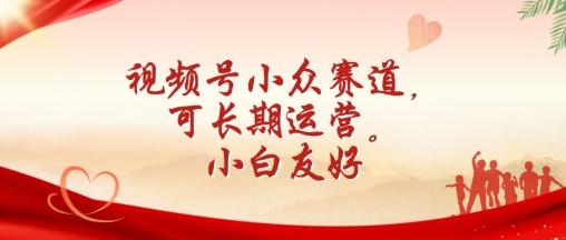 视频号小众赛道，可长期运营，小白友好【揭秘】-kk网创