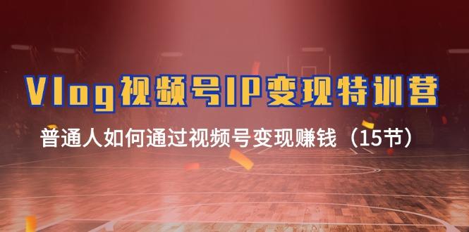 Vlog 视频号IP变现特训营，普通人如何通过视频号变现赚钱(15节-kk网创
