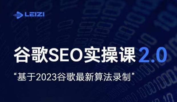 雷子·谷歌SEO 2.0实战课，独立站询盘自由必备，基于2023谷歌最新算法录制-kk网创