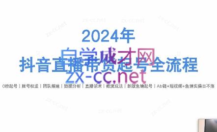 六六老师·2024年抖音直播带货起号全攻略-kk网创