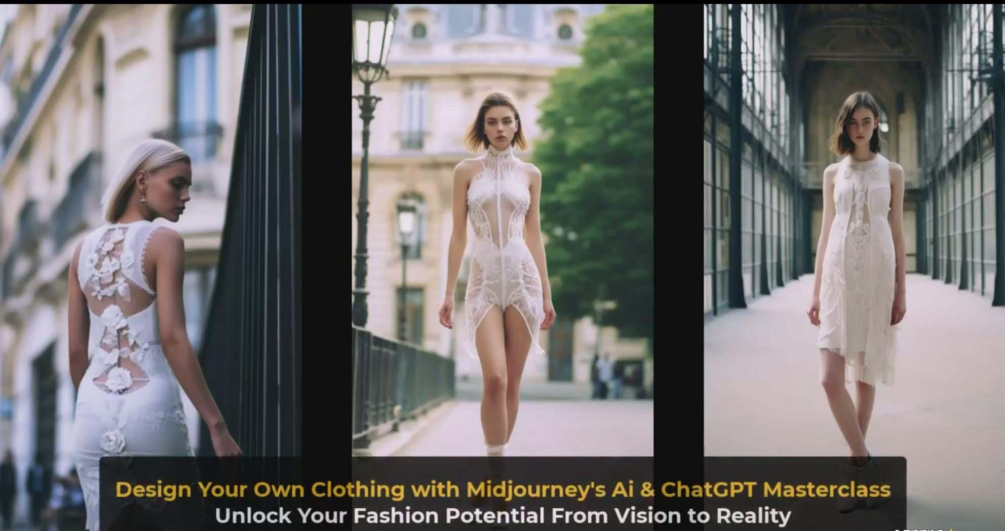 图片[4]-利用 Midjourneys Ai 人工智能设计自己的服装AI大师班-10节课-中英字幕-kk网创