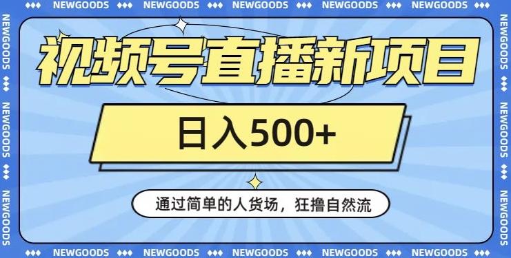 视频号直播新项目，通过简单的人货场，狂撸自然流，日入500+【260G资料】-kk网创