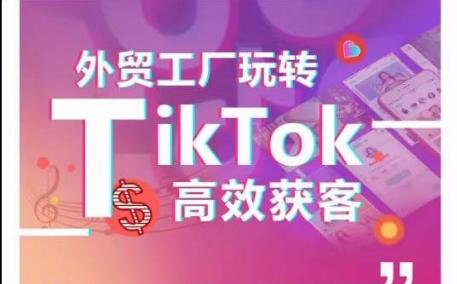 外贸工厂玩转TikTok高效获客，多种引流方式与账号定位技巧，拆解爆款短视频打造成功案例-kk网创
