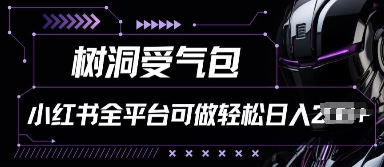 小红书等全平台树洞受气包项目，轻松日入一两张【揭秘】-kk网创