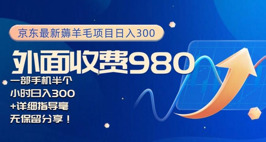 京东最新薅羊毛项目小白怎么做到日入300+一部手机半小时搞定-kk网创